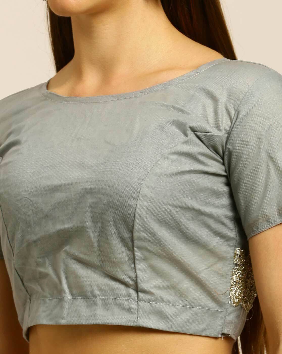 -1117Wx1400H-463168208-grey-MODEL3 Heavy Embroidered Net Saree - Image 2