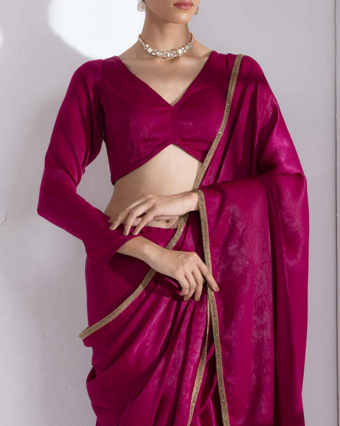 -1117Wx1400H-466959484-wine-MODEL6 Women Saree with Lace Border - Image 3