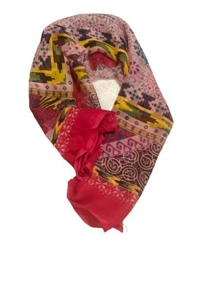 Version 1.0.0 Printed Georgette Women Scarf Size 40" 40 Multicolor - Image 1