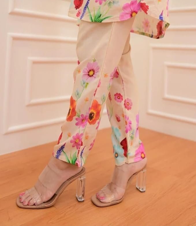 61MKo8Hvm6L._SX679_ Women's Rayon Co Ord Set | Co Ord Set for Women Stylish | Kurta Set for Women | Kurta Set | Ethnic Co Ord Set for Women | 3/4 Sleeve Women Co-ord set - Image 4