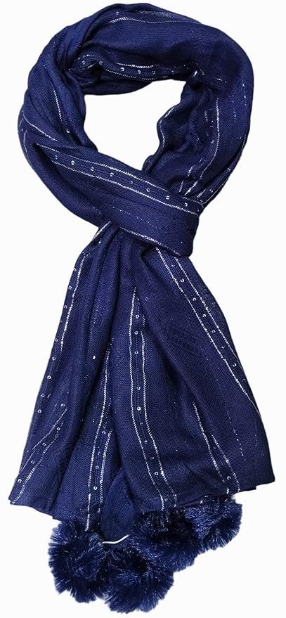 814j-caYZTL._SY879_ Trendy Viscose Sitara Puff scarf stoles for Girls, Light weight hijab dupatta wrap scarves for women - Image 2