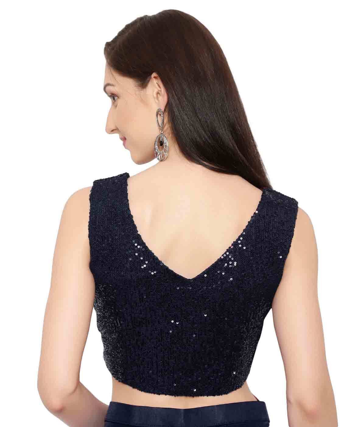 -1117Wx1400H-463118524-navy-MODEL7 Embellished Pre-stitched Saree - Image 6