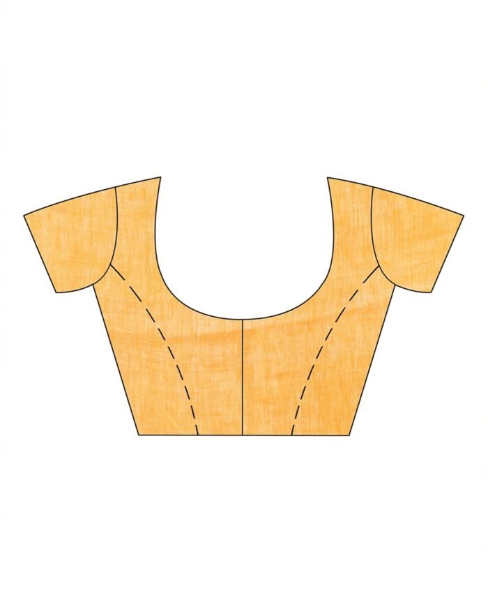 Handloom Saree with Contrast Pallu & Tassels - Image 6