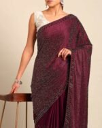 Women Embroidery & Embellished Saree with Blouse Piece - Image 4