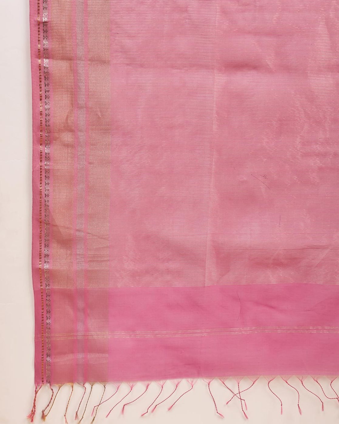 -1117Wx1400H-700575897-pink-MODEL7 Woven Saree with Contrast Border - Image 6