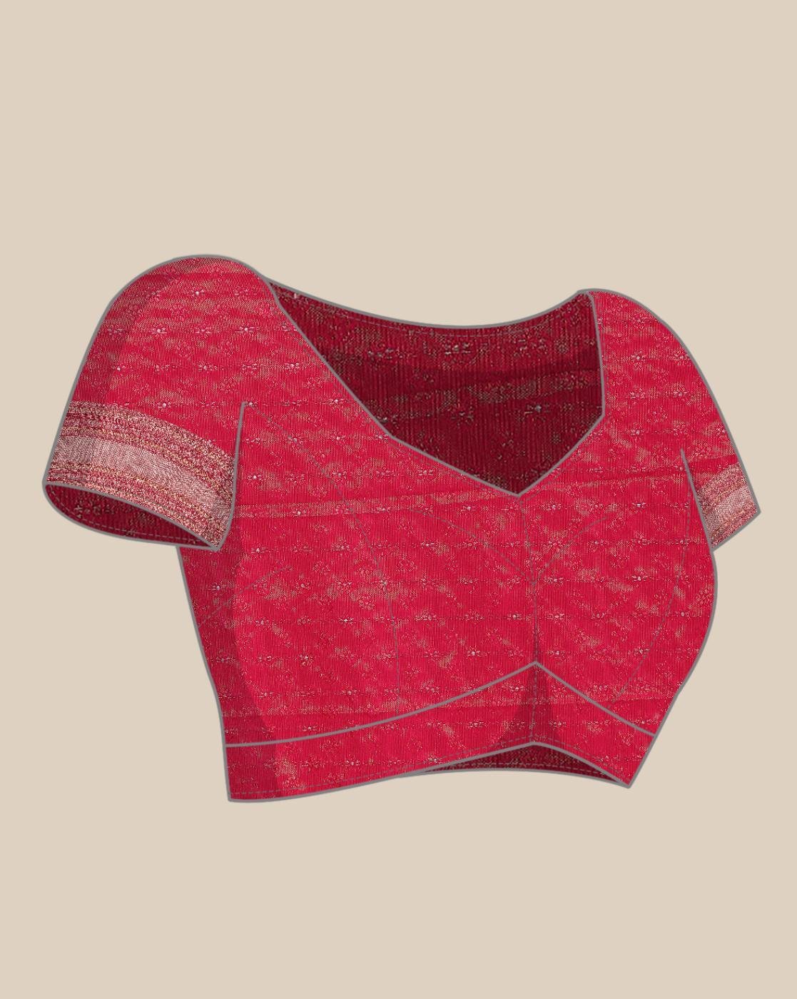 -1117Wx1400H-701183868-pink-MODEL5 Women Art Silk Saree with Contrast Border - Image 4