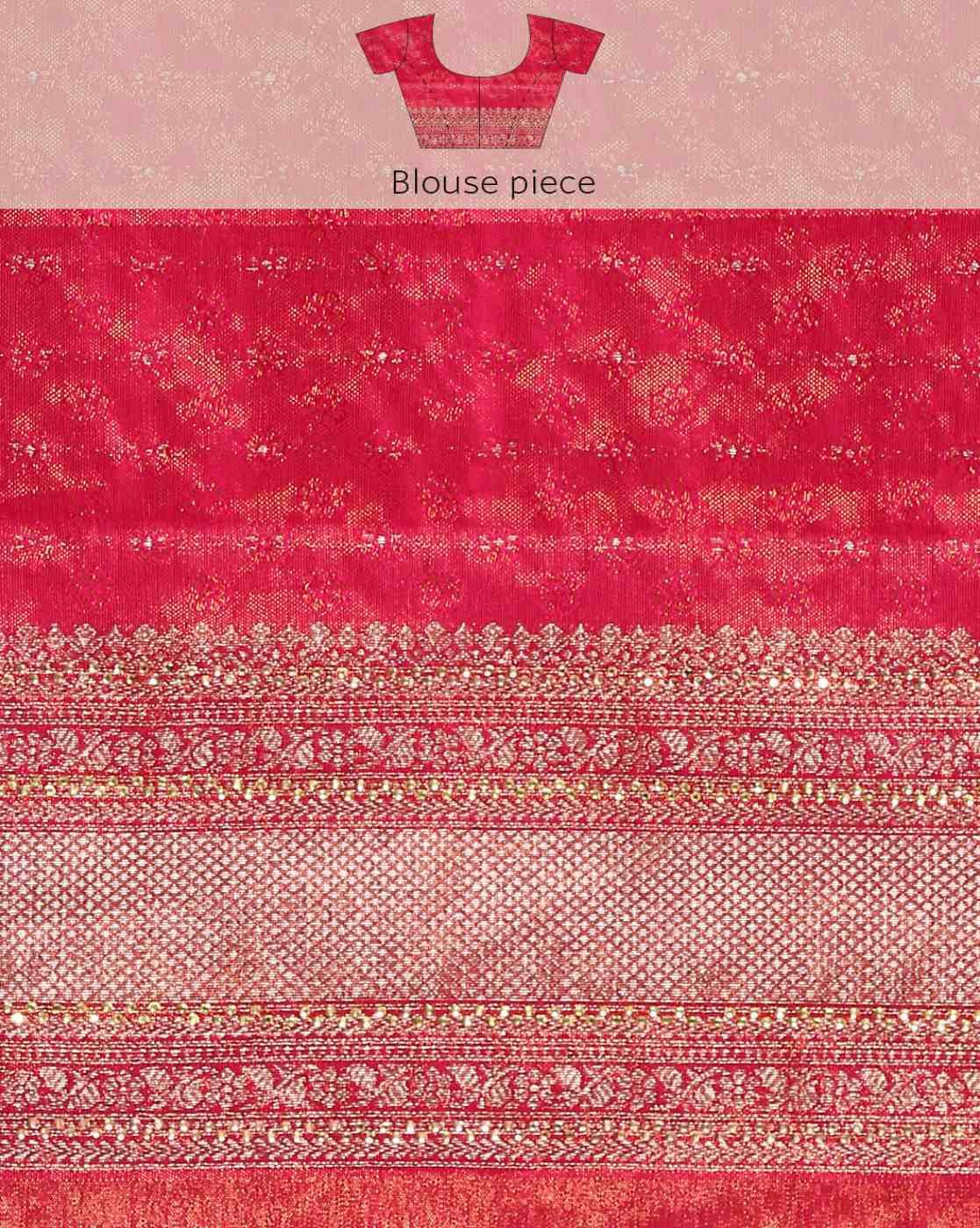 -1117Wx1400H-701183868-pink-MODEL6 Women Art Silk Saree with Contrast Border - Image 5