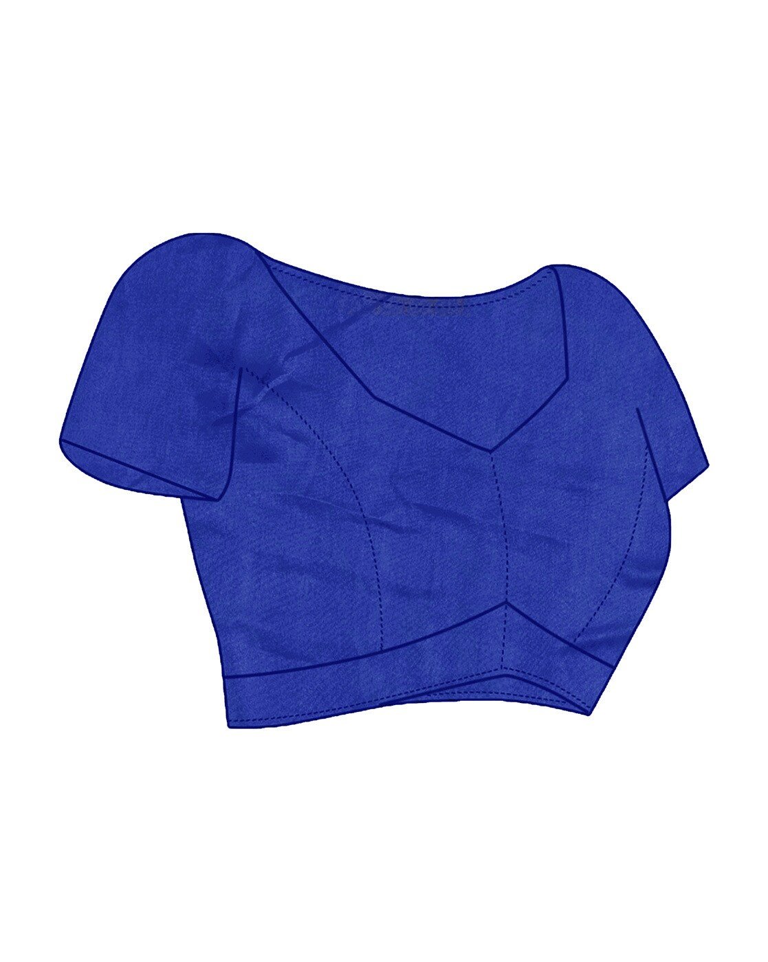 -1117Wx1400H-701375753-blue-MODEL5 Women Embroidered Saree with Blouse Piece - Image 5