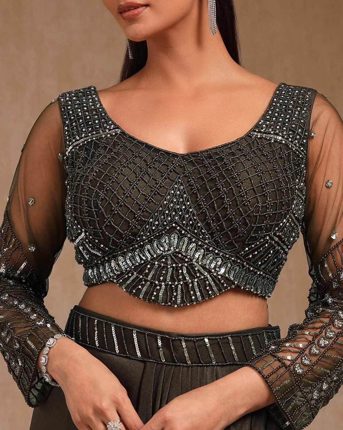 -1117Wx1400H-701481602-olive-MODEL6 Women Ready To Wear Saree - Image 6